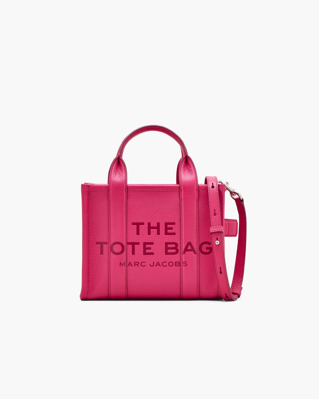 Marc Jacobs Outlet - The Leather Small Tote Bag Raspberry Pink