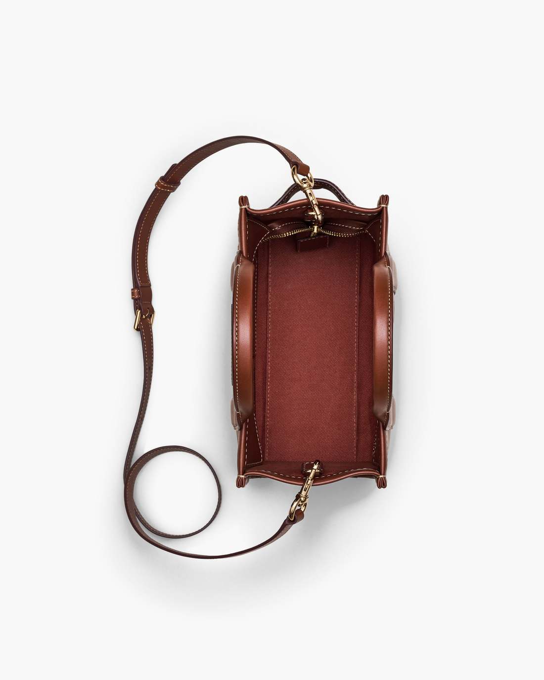 Marc Jacobs US - The A.P.C. X Marc Jacobs Leather Small Tote Bag Hazelnut