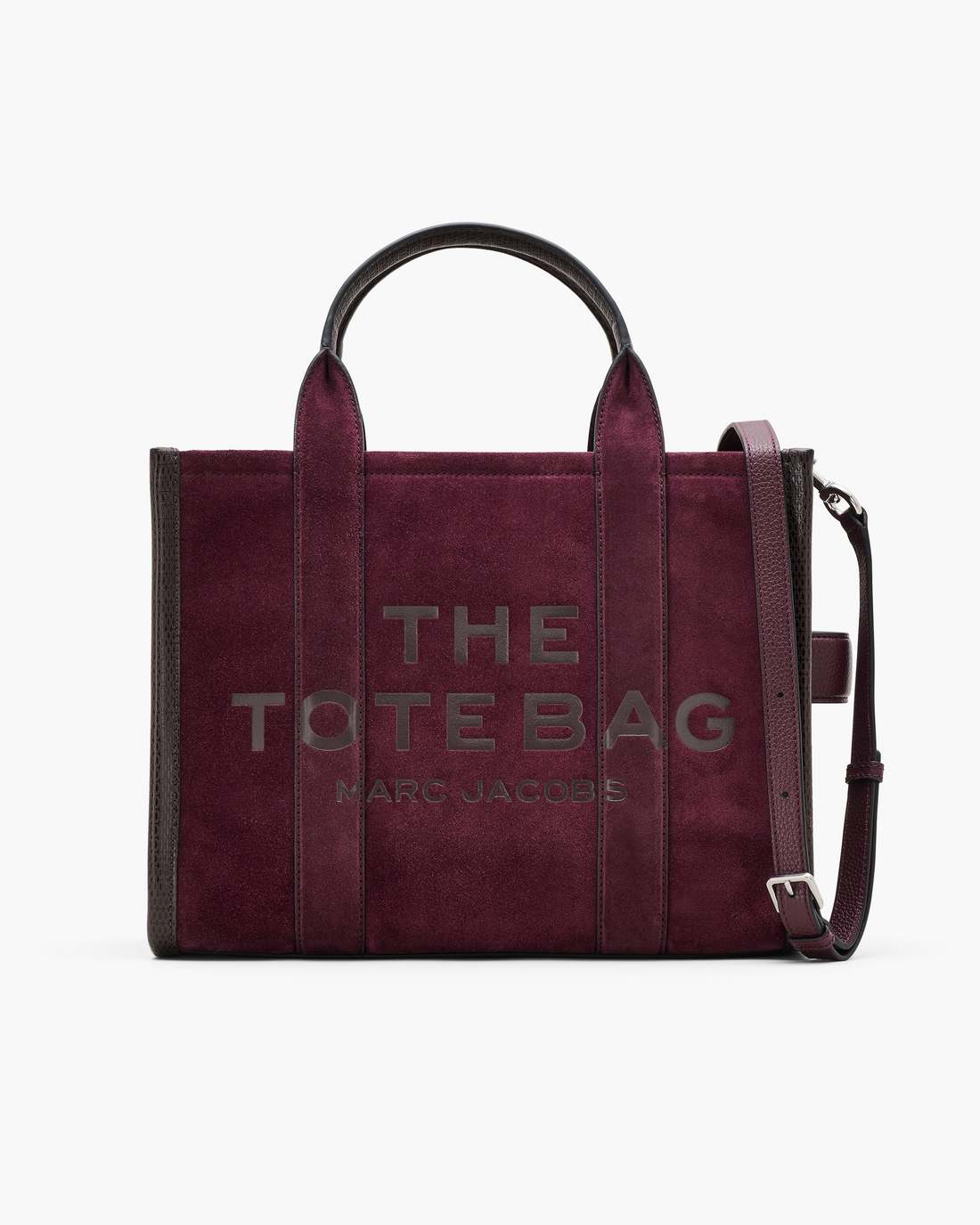Marc Jacobs New - The Suede Medium Tote Bag Dark Plum