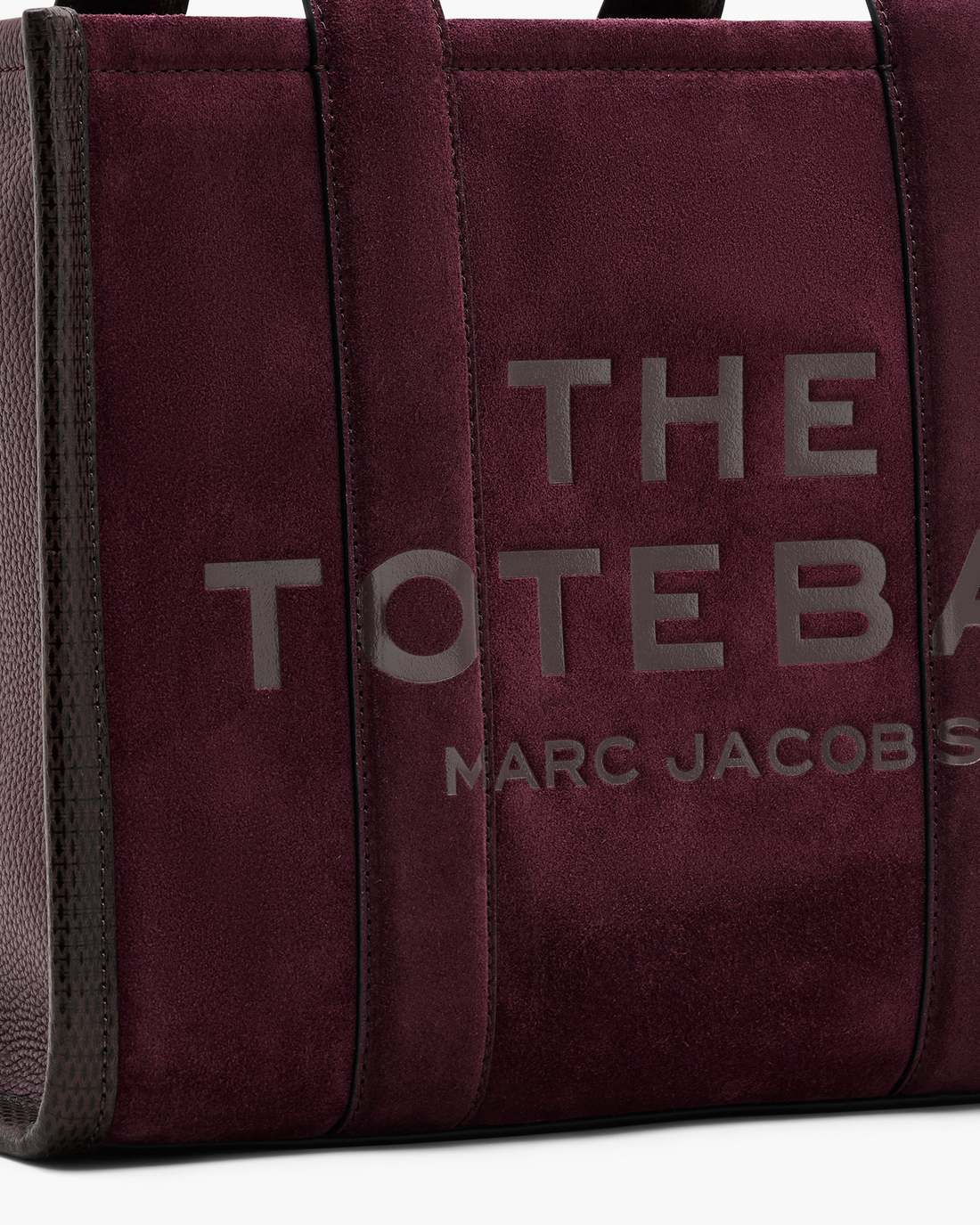 Marc Jacobs New - The Suede Medium Tote Bag Dark Plum