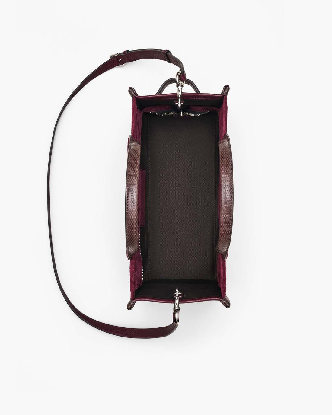 Marc Jacobs New - The Suede Medium Tote Bag Dark Plum
