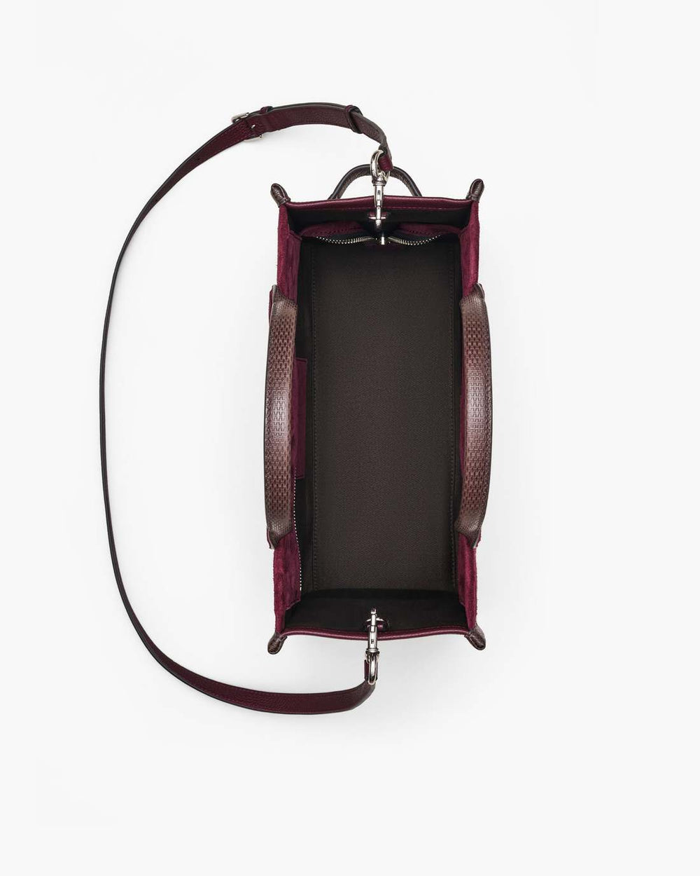 Marc Jacobs New - The Suede Medium Tote Bag Dark Plum