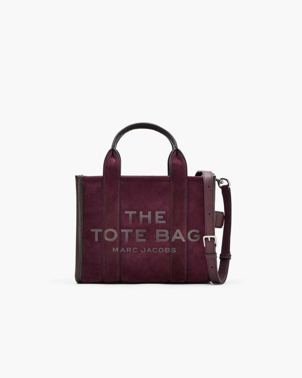 Marc Jacobs Online - The Suede Small Tote Bag Dark Plum
