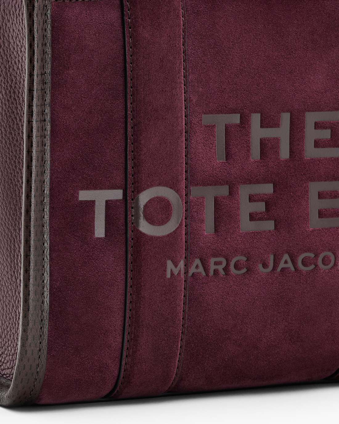 Marc Jacobs Online - The Suede Small Tote Bag Dark Plum