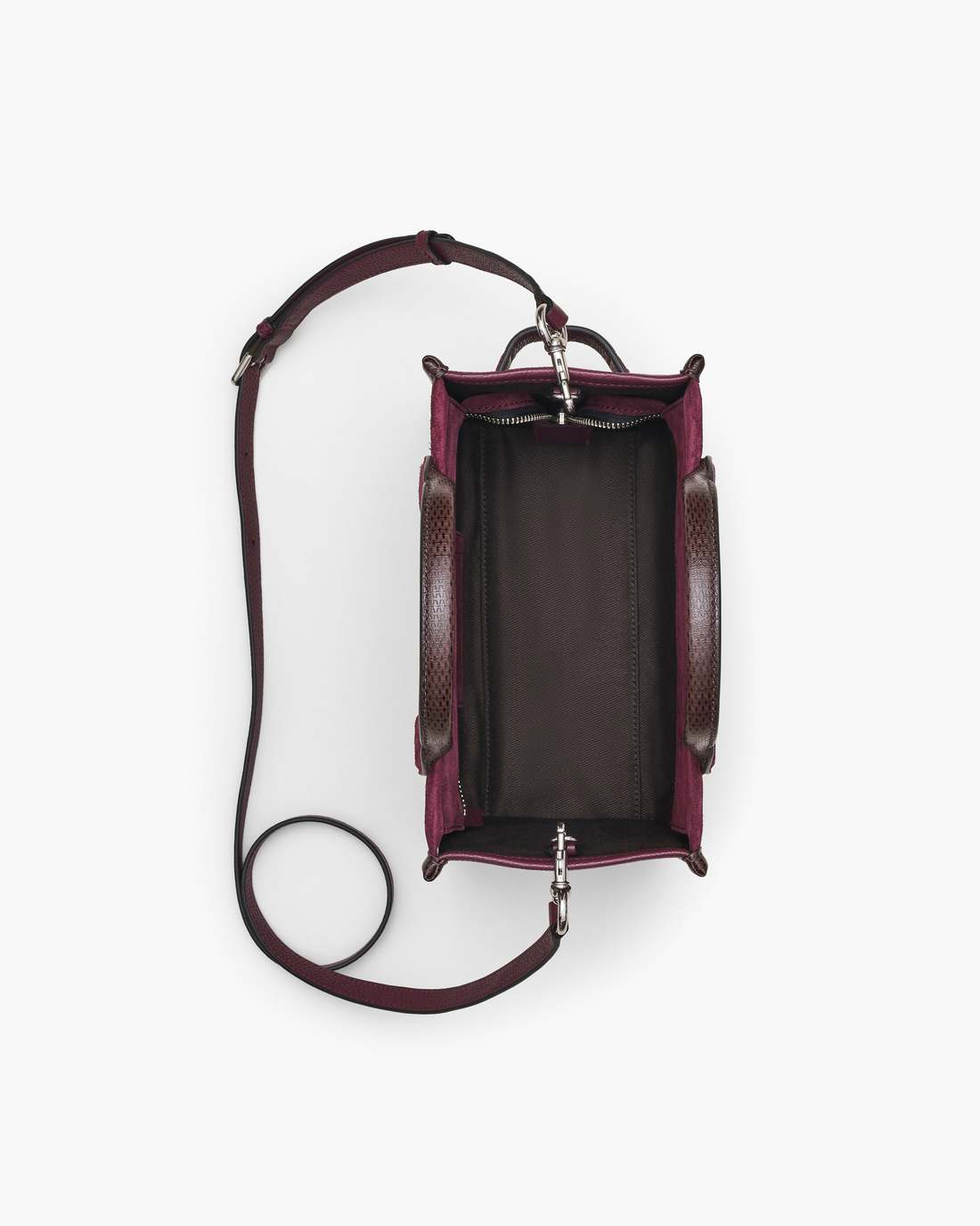 Marc Jacobs Online - The Suede Small Tote Bag Dark Plum