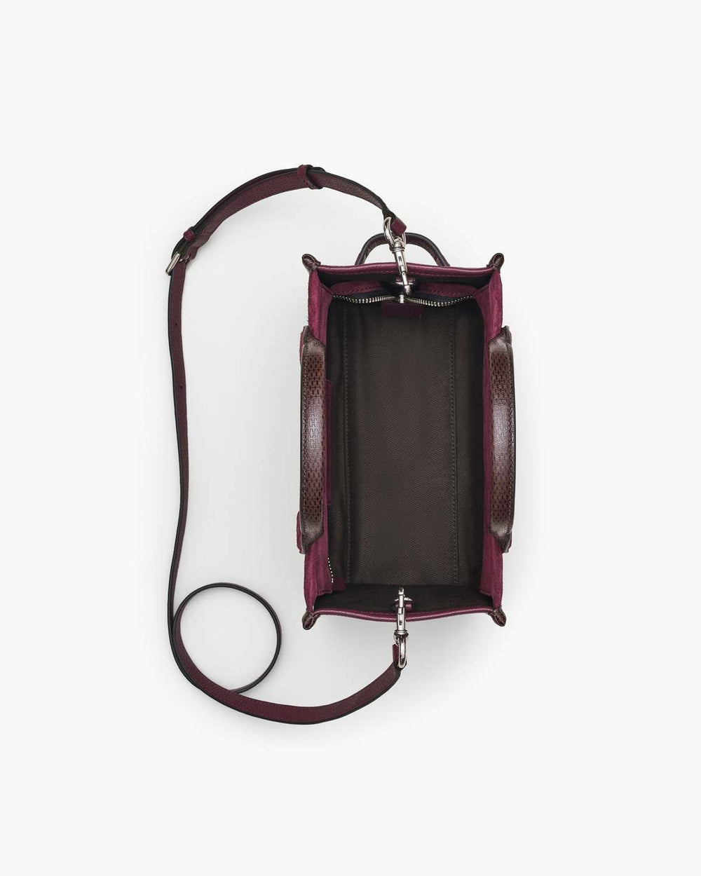 Marc Jacobs Online - The Suede Small Tote Bag Dark Plum
