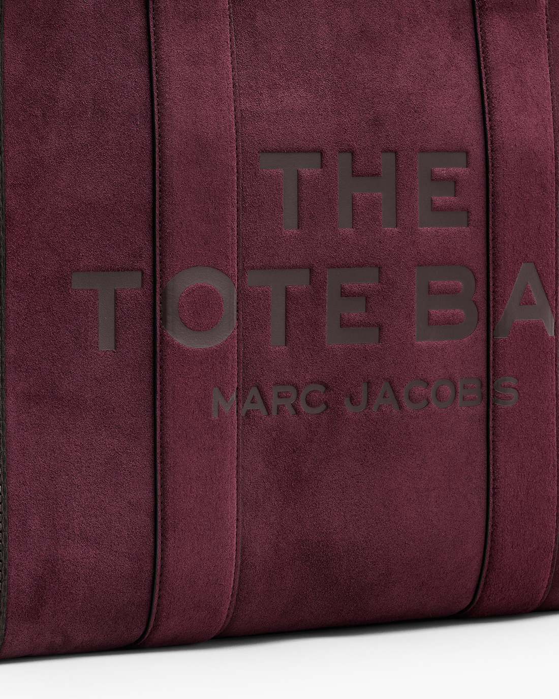 Marc Jacobs Sale - The Suede Large Tote Bag Dark Plum