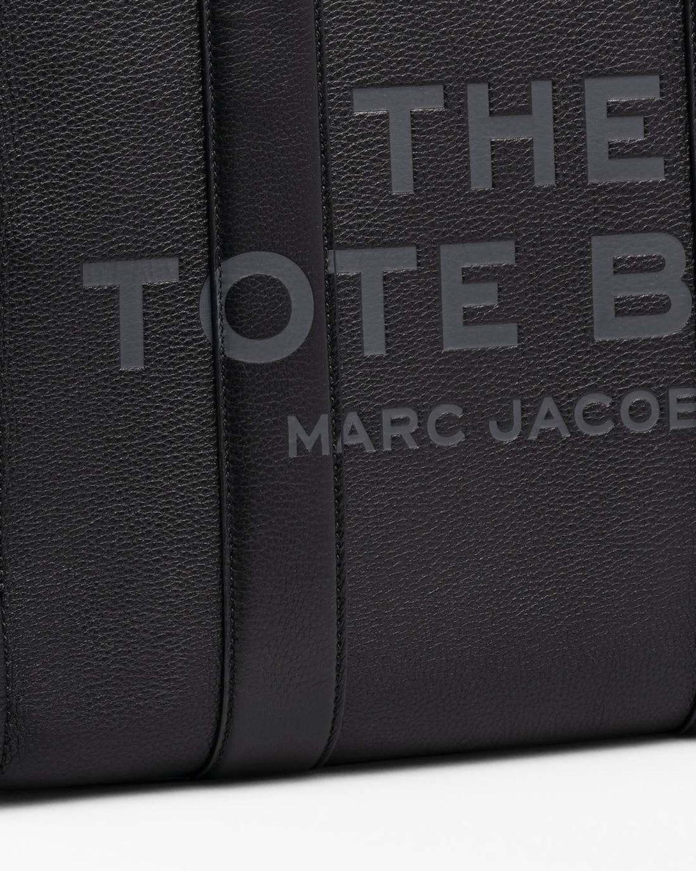 Marc Jacobs Discount - The Leather Large Tote Bag Black