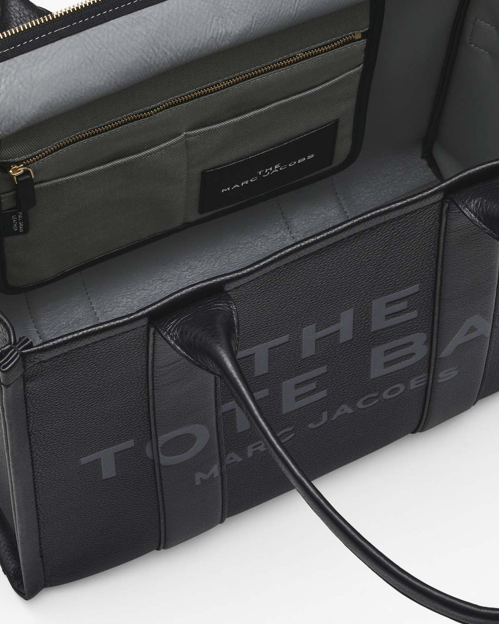 Marc Jacobs Discount - The Leather Large Tote Bag Black