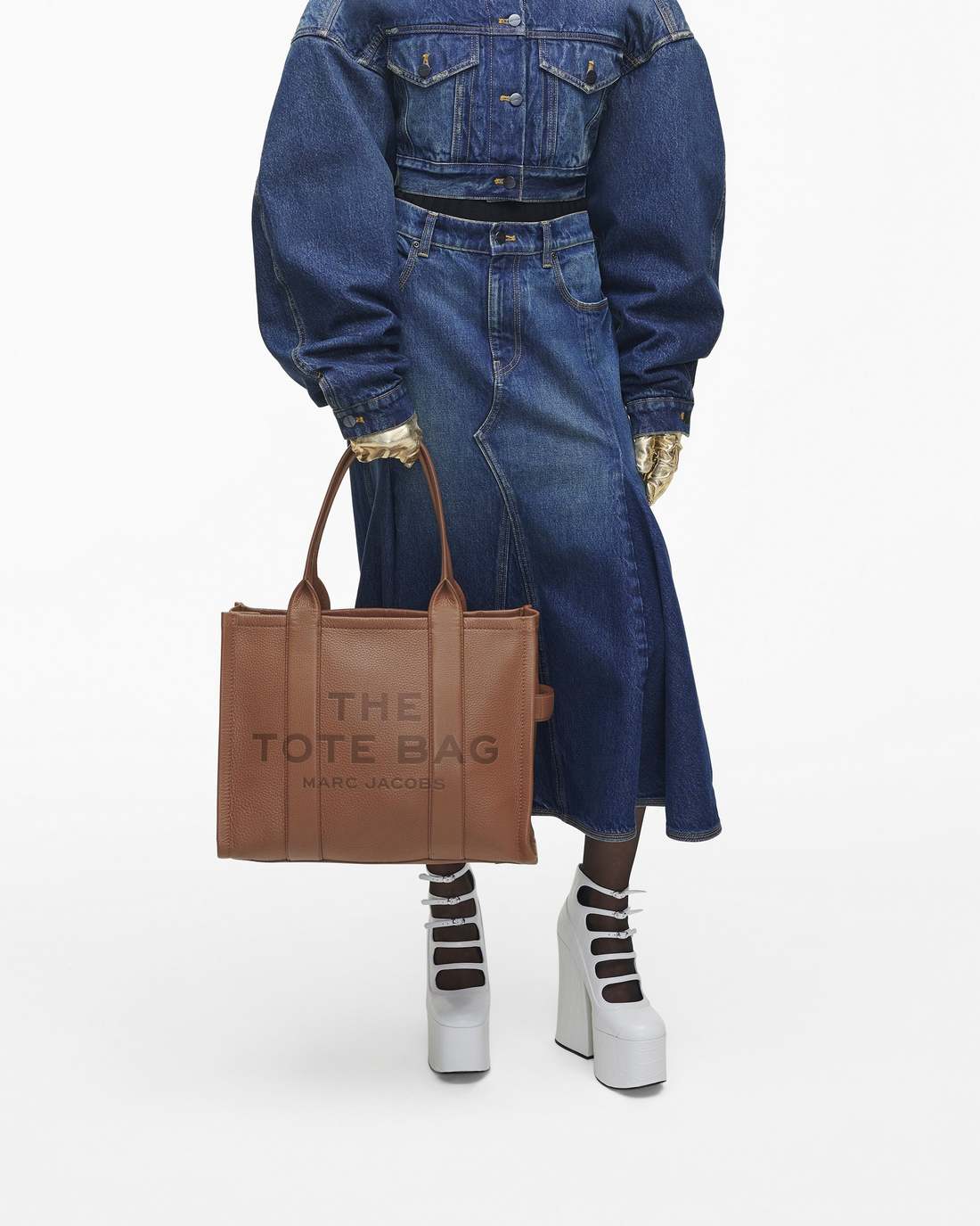 Marc Jacobs For Sale - The Leather Large Tote Bag Argan Oil