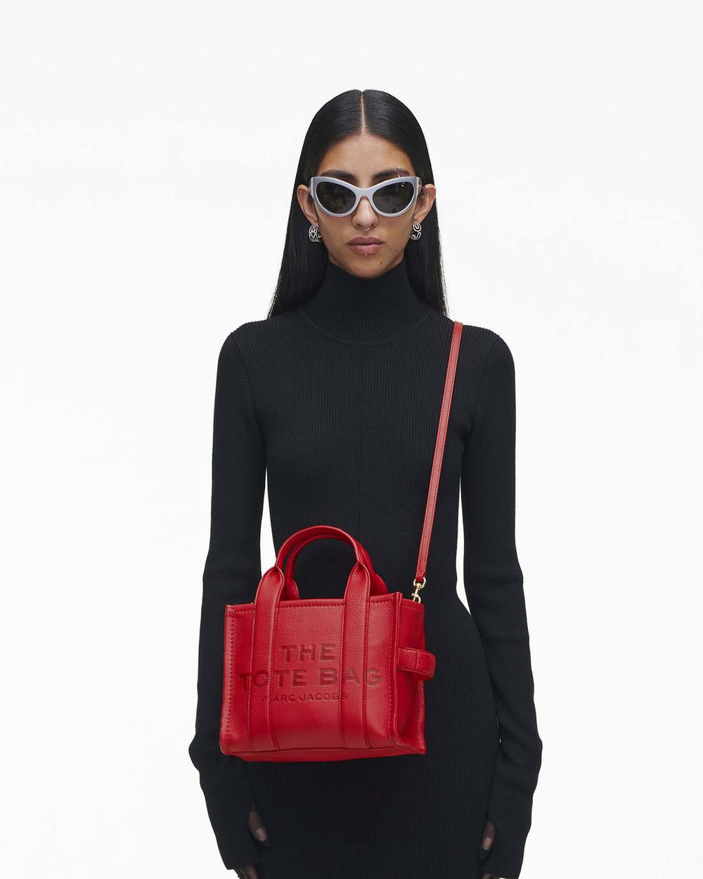 Marc Jacobs US - The Leather Small Tote Bag True Red