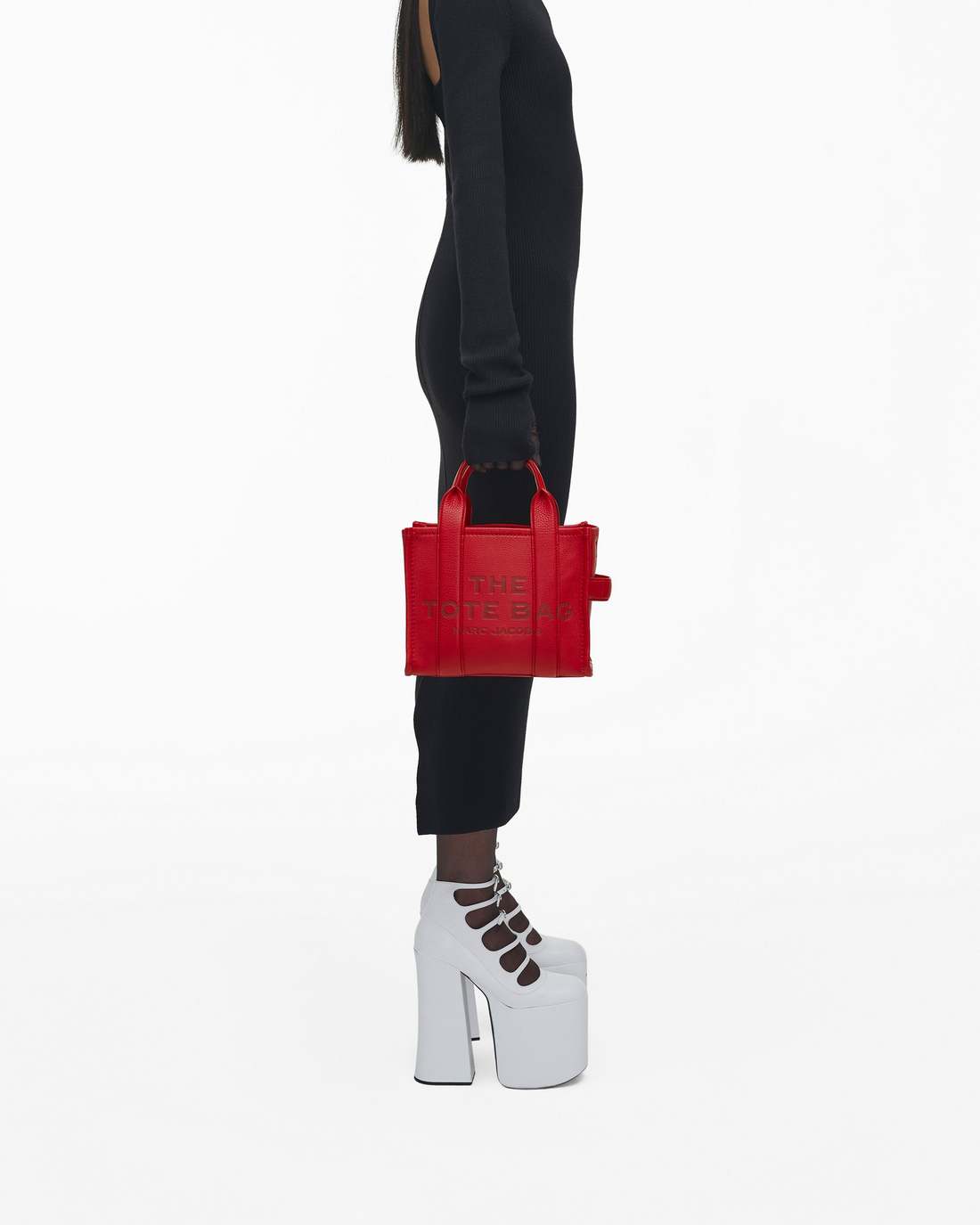 Marc Jacobs US - The Leather Small Tote Bag True Red
