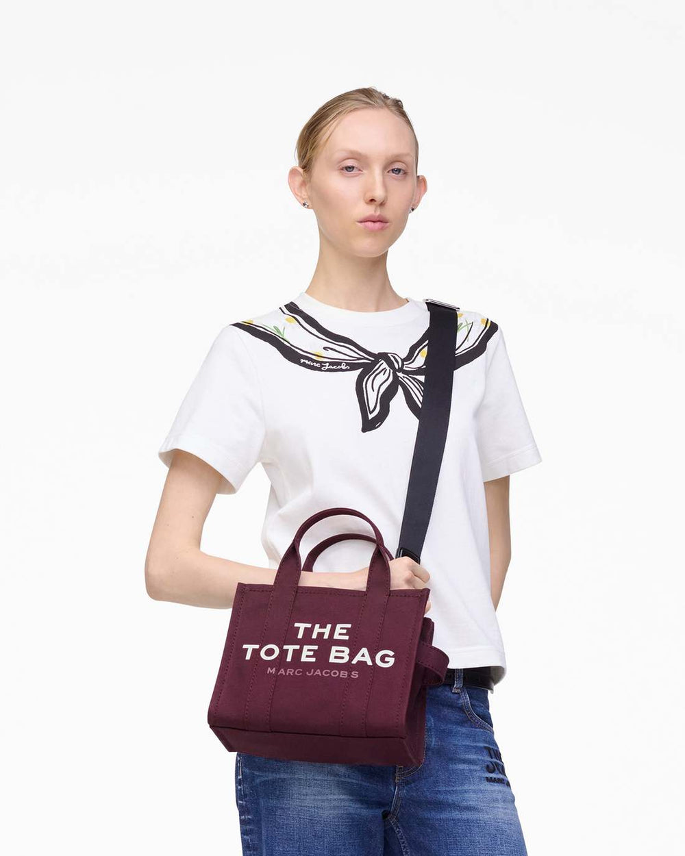 Marc Jacobs Sale - The Canvas Small Tote Bag Dark Plum