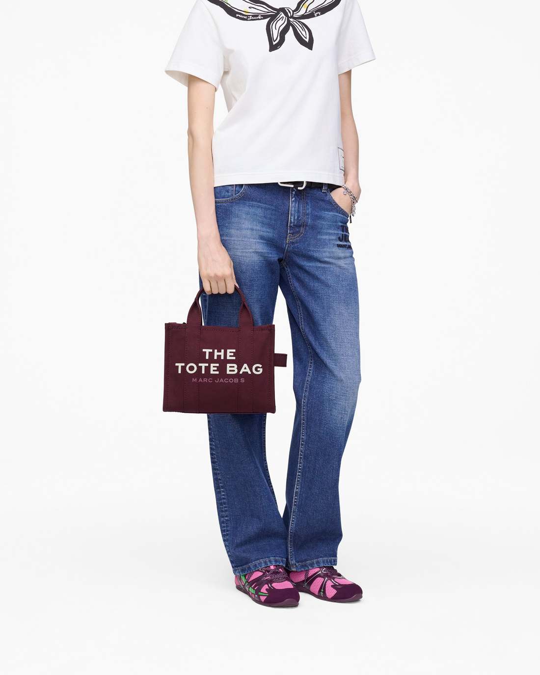 Marc Jacobs Sale - The Canvas Small Tote Bag Dark Plum