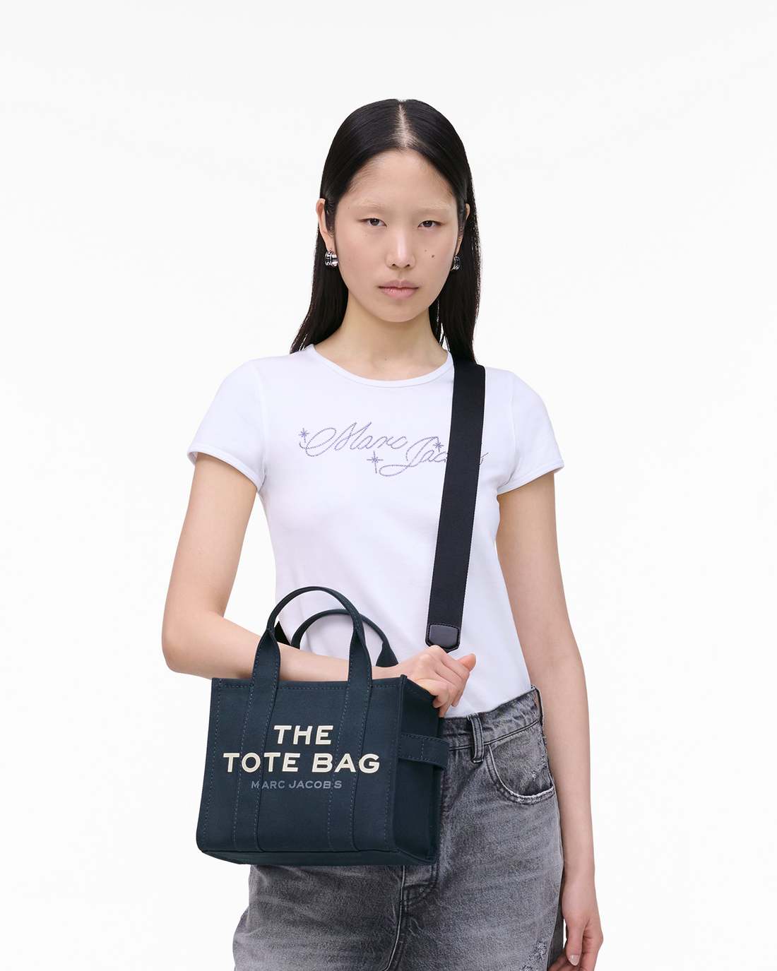 Marc Jacobs Discount - The Canvas Small Tote Bag Blue Sea