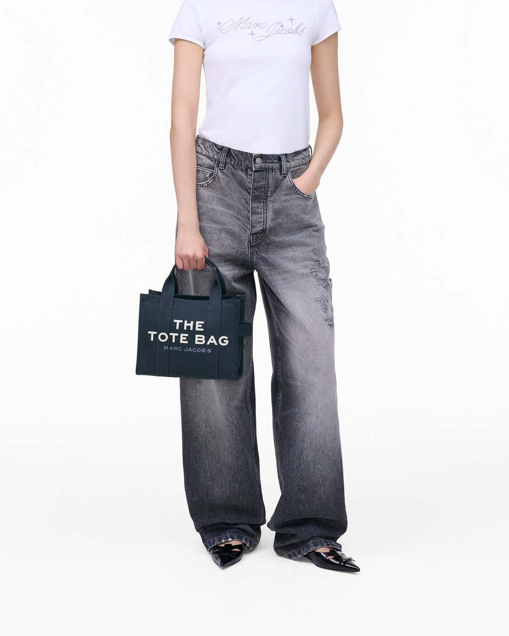 Marc Jacobs Discount - The Canvas Small Tote Bag Blue Sea