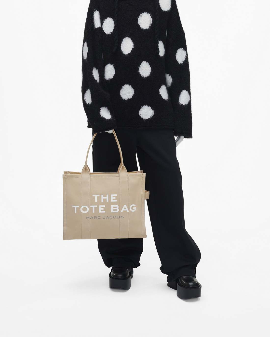 Marc Jacobs Outlet - The Canvas Large Tote Bag Beige