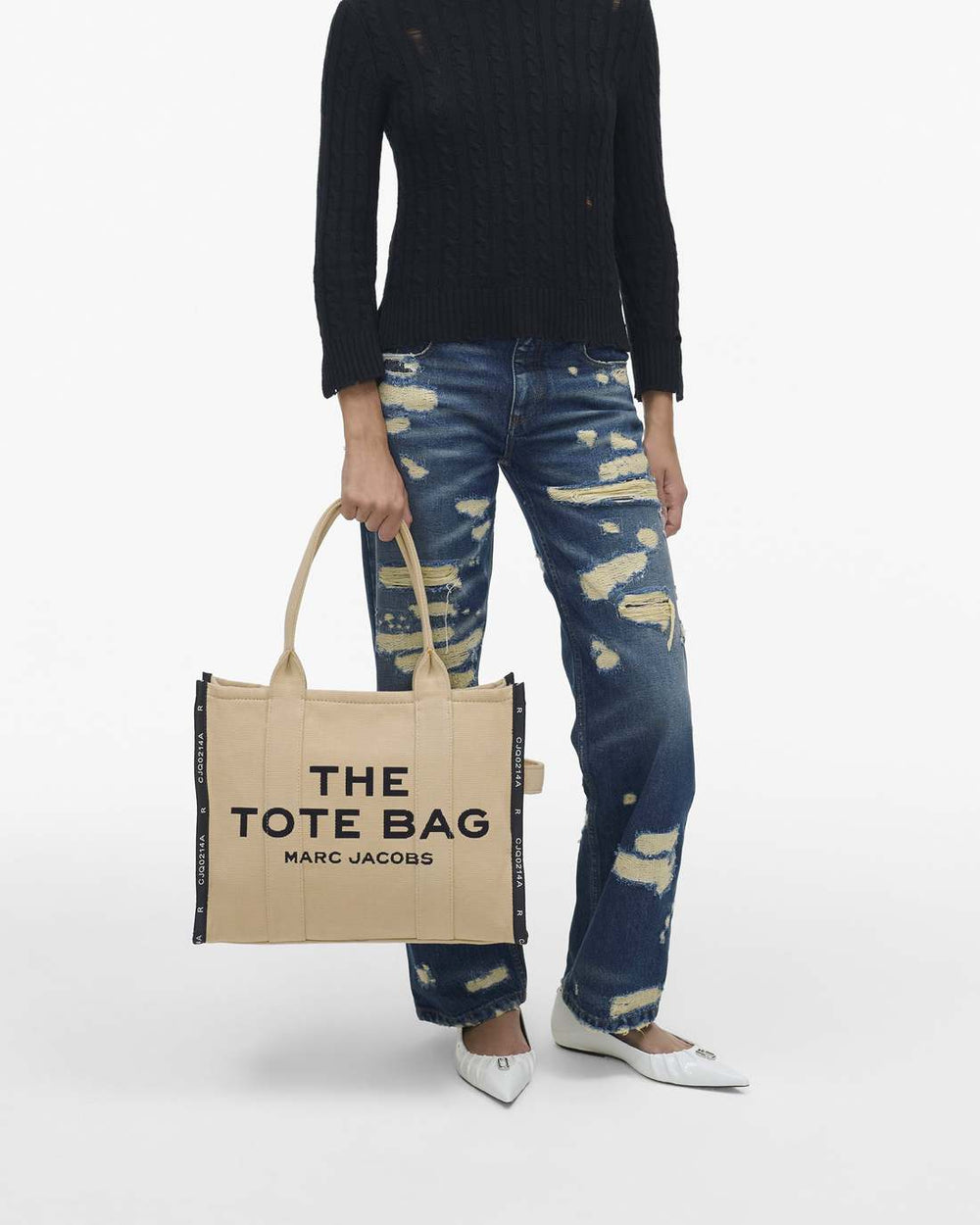 Marc Jacobs New - The Jacquard Large Tote Bag Warm Sand