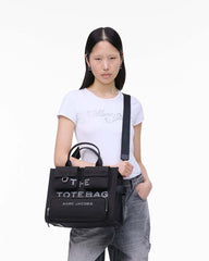 Marc Jacobs Sale - The Cargo Canvas Medium Tote Bag Black