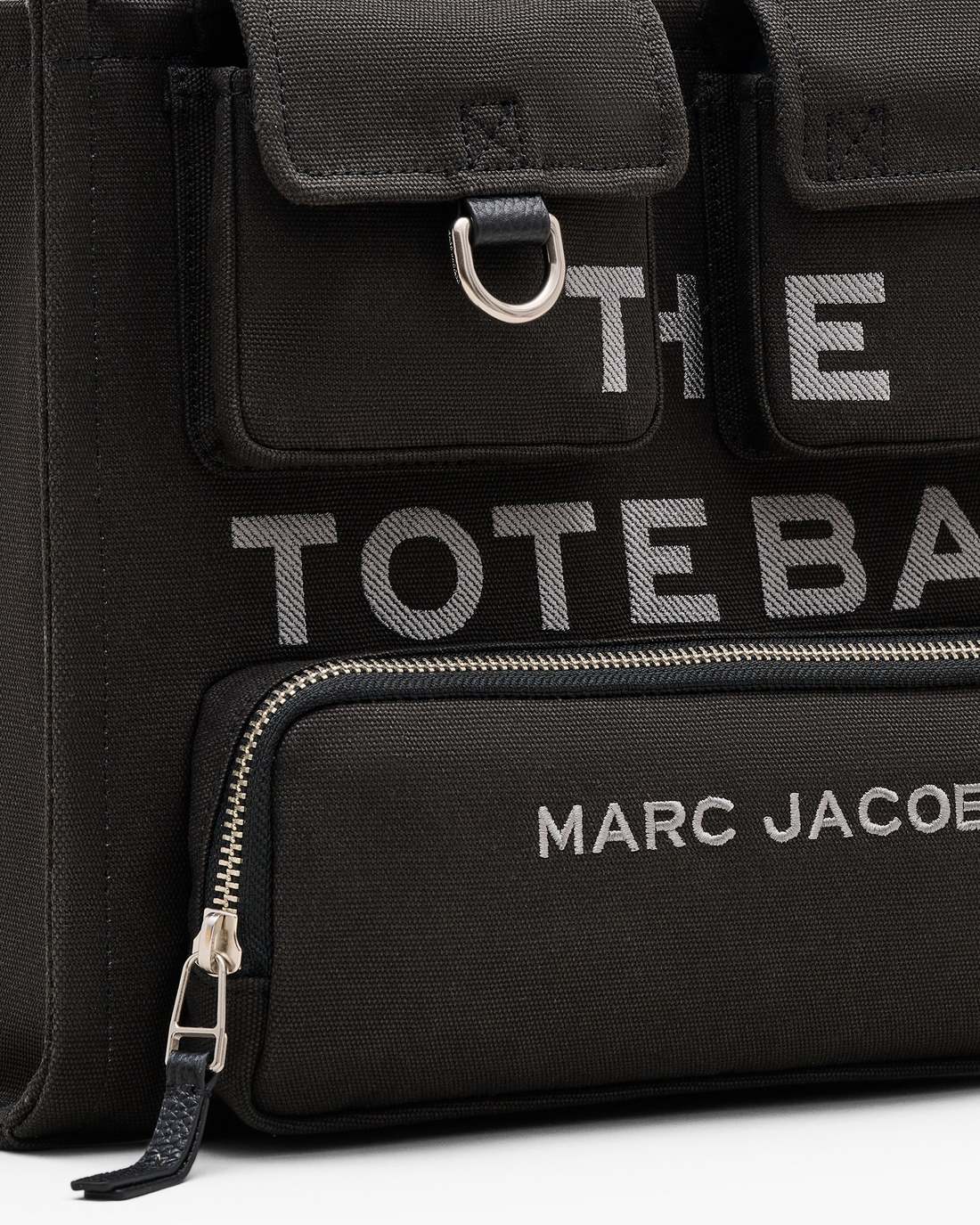 Marc Jacobs Sale - The Cargo Canvas Medium Tote Bag Black
