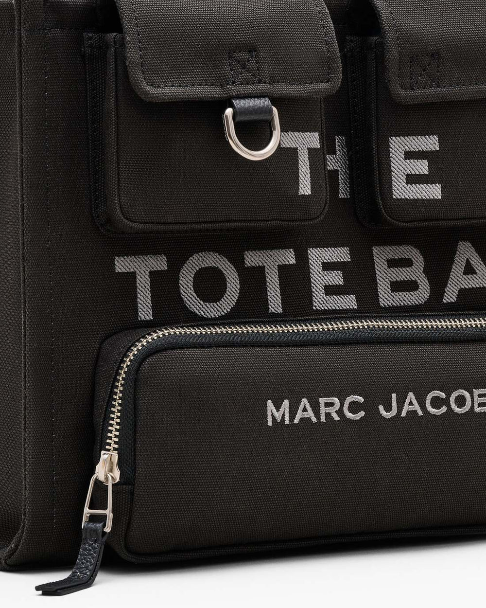 Marc Jacobs Sale - The Cargo Canvas Medium Tote Bag Black