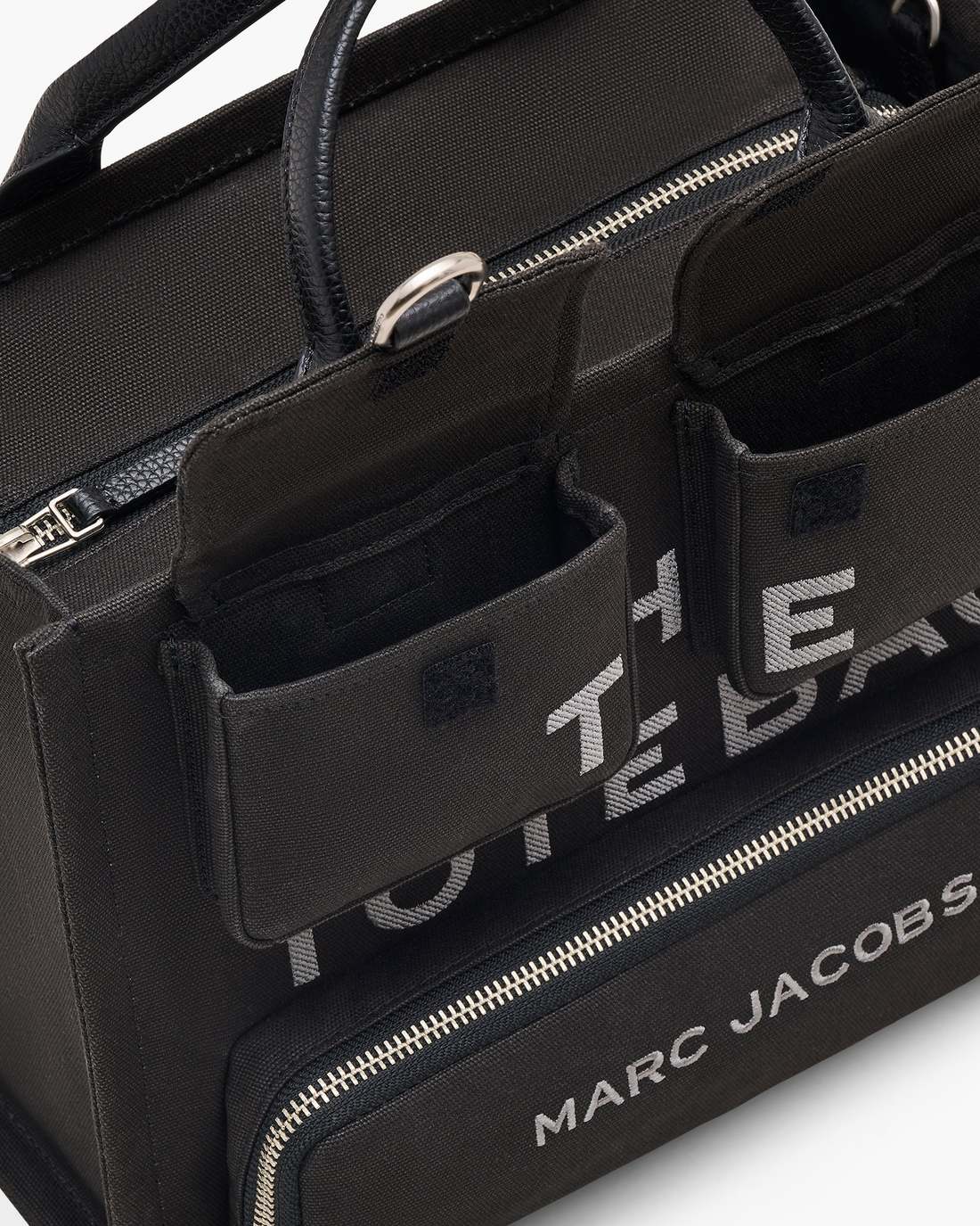 Marc Jacobs Sale - The Cargo Canvas Medium Tote Bag Black