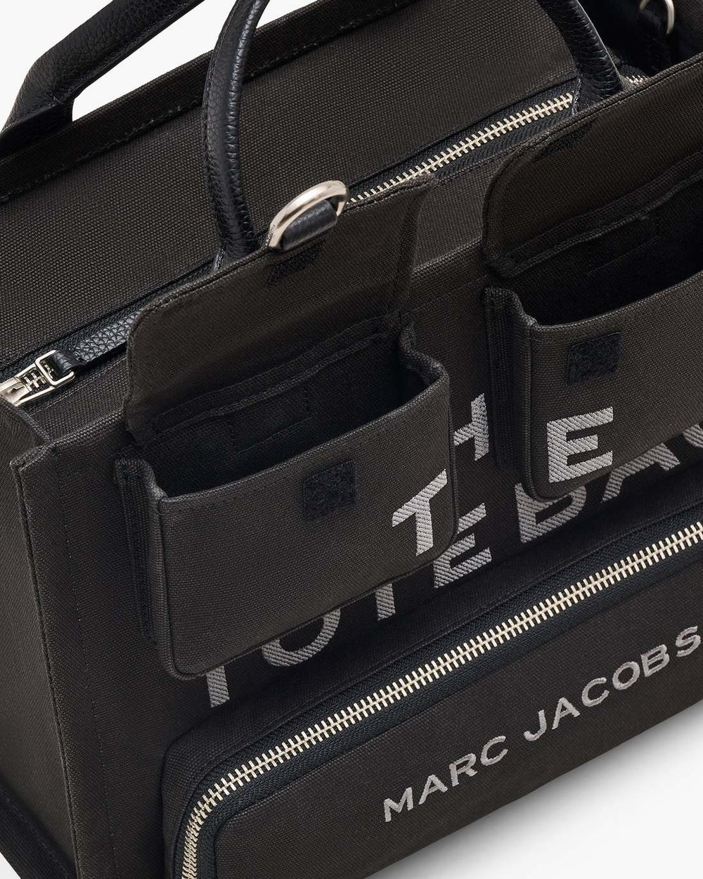 Marc Jacobs Sale - The Cargo Canvas Medium Tote Bag Black