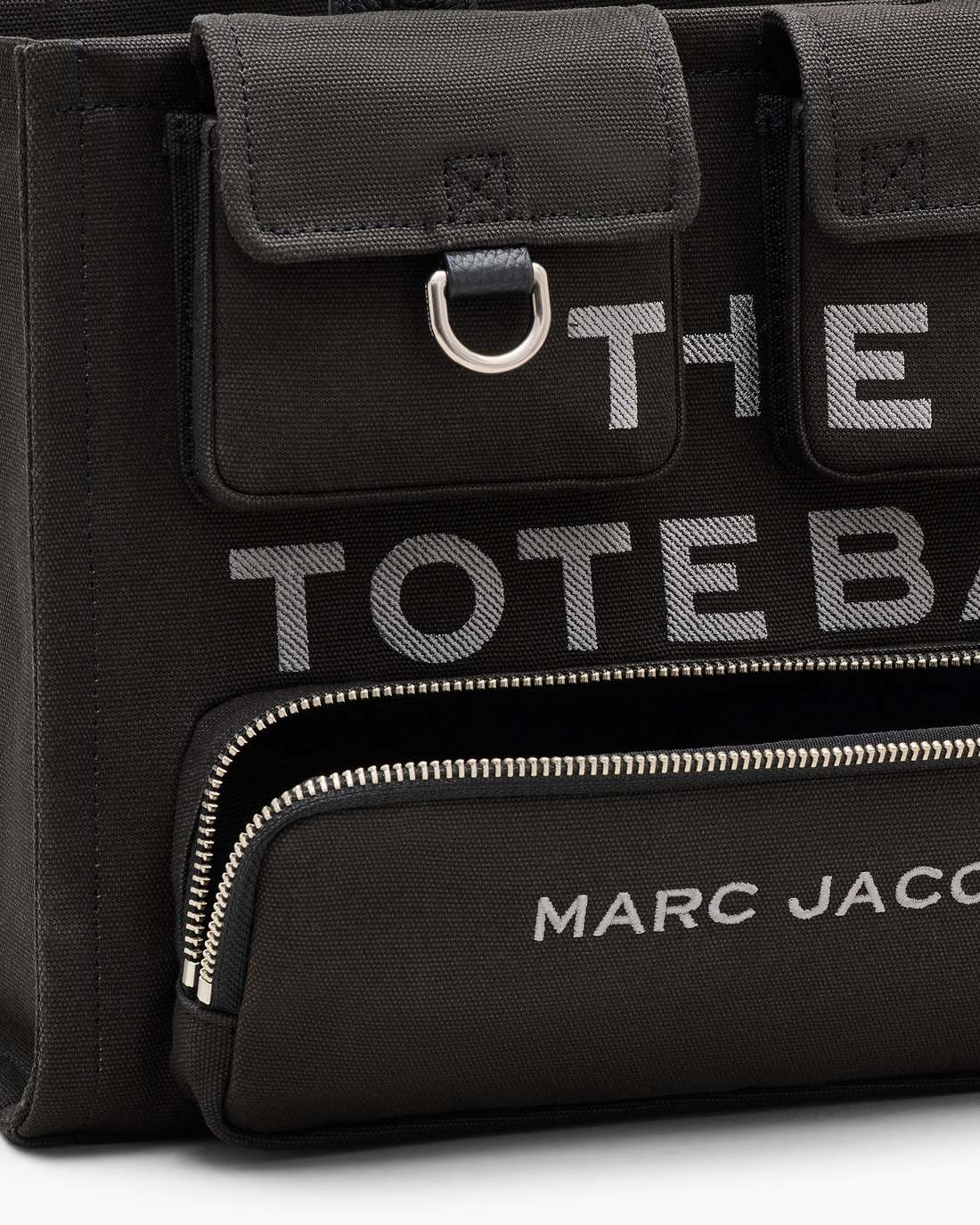Marc Jacobs Sale - The Cargo Canvas Medium Tote Bag Black
