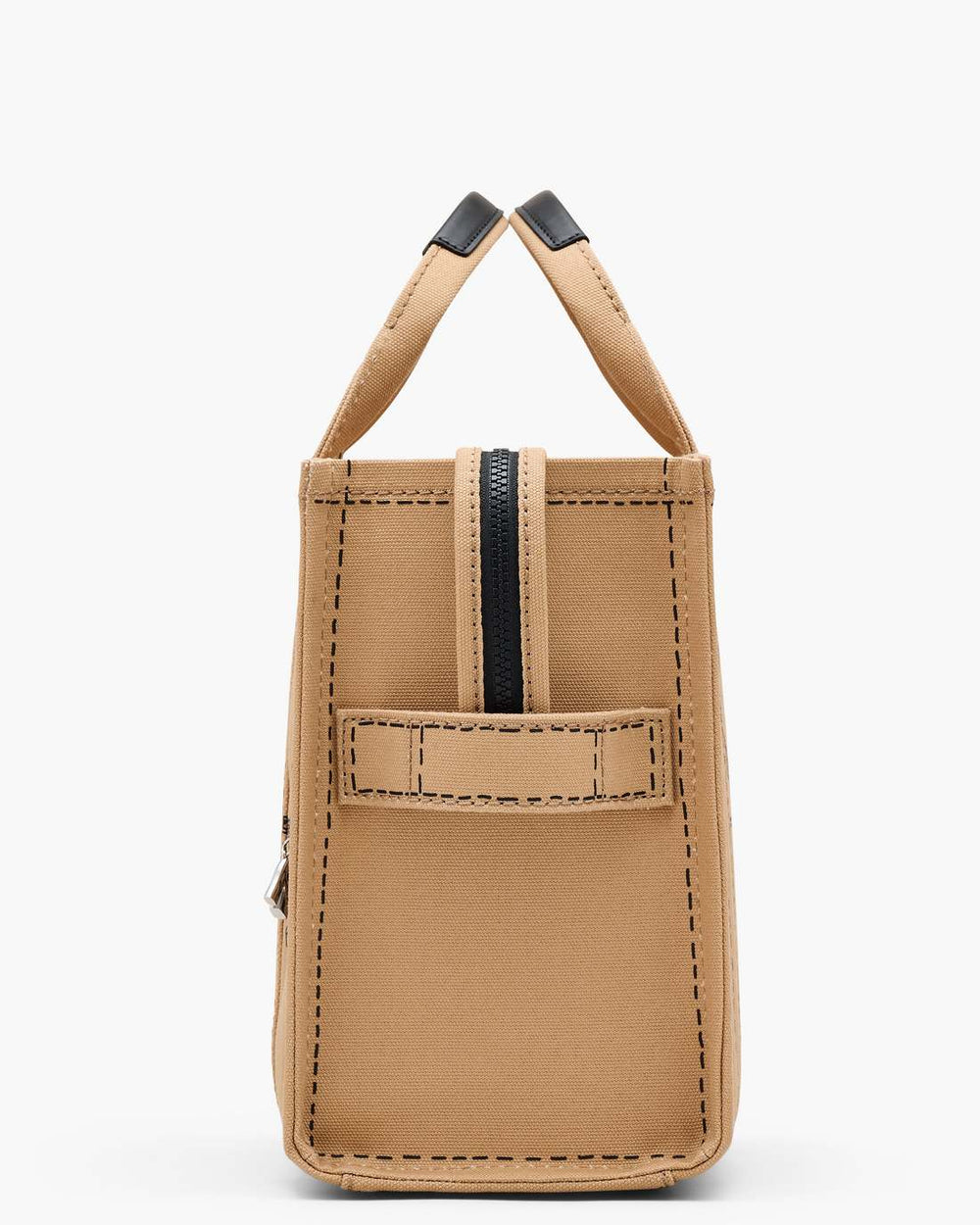 Marc Jacobs Discount - The Trompe L'Oeil Charm Canvas Medium Tote Bag Camel Multi