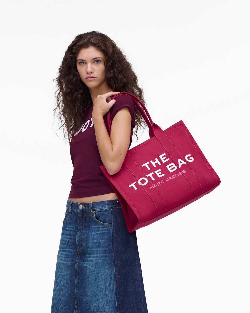 Marc Jacobs Outlet - The Canvas Large Tote Bag Raspberry Pink