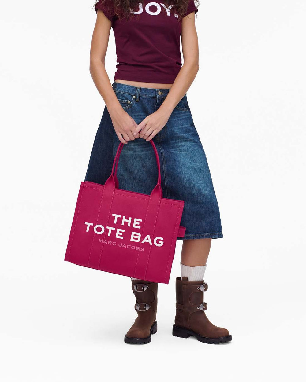 Marc Jacobs Outlet - The Canvas Large Tote Bag Raspberry Pink