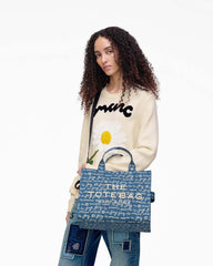 Marc Jacobs Sale - The Joy Denim Medium Tote Bag Indigo Multi