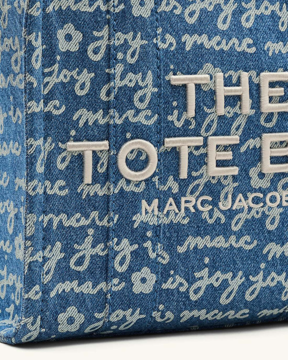 Marc Jacobs Discount - The Joy Denim Small Tote Bag Indigo Multi