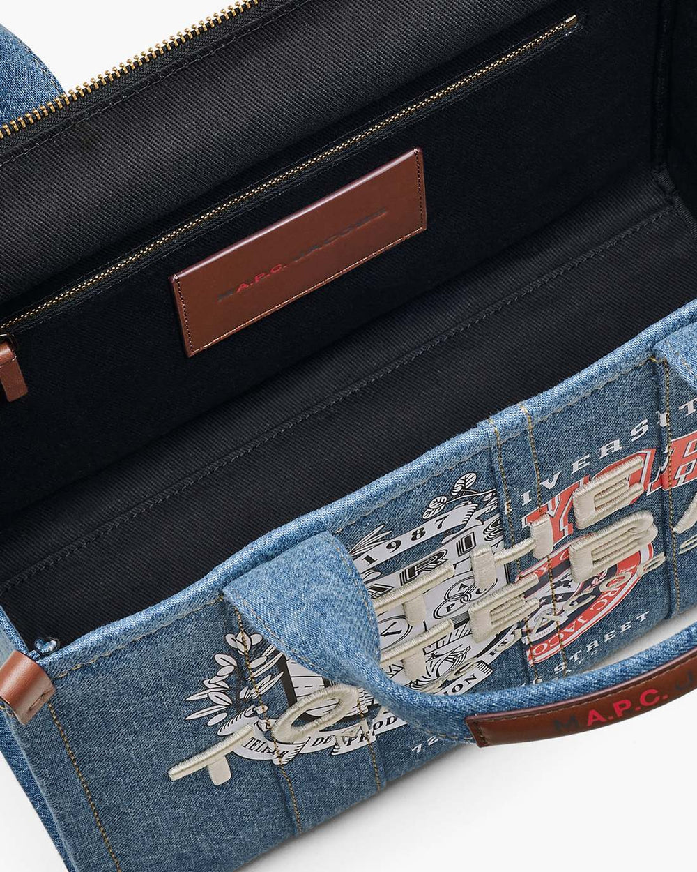 Marc Jacobs For Sale - The A.P.C. X Marc Jacobs Denim Medium Tote Bag Washed Indigo