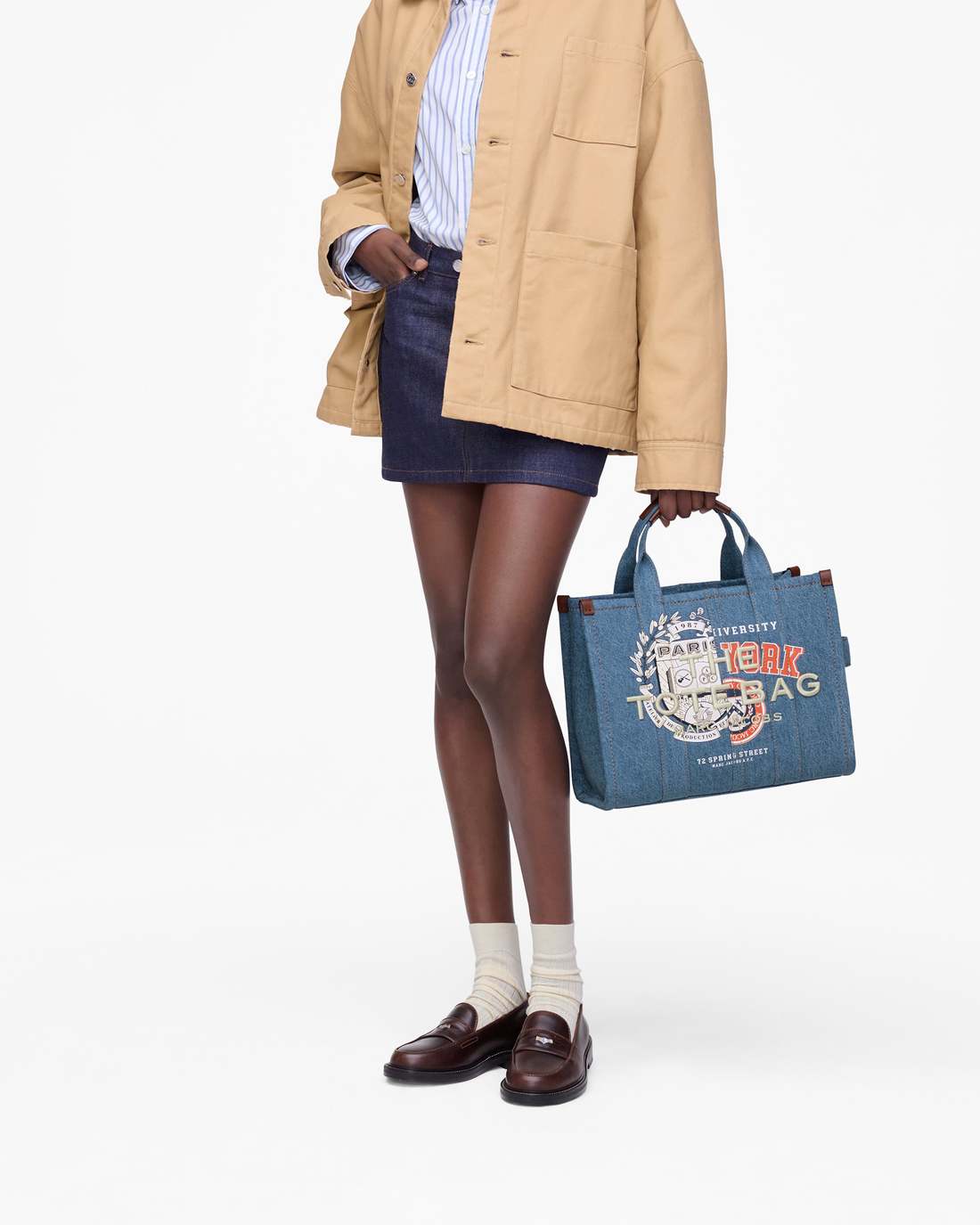 Marc Jacobs For Sale - The A.P.C. X Marc Jacobs Denim Medium Tote Bag Washed Indigo