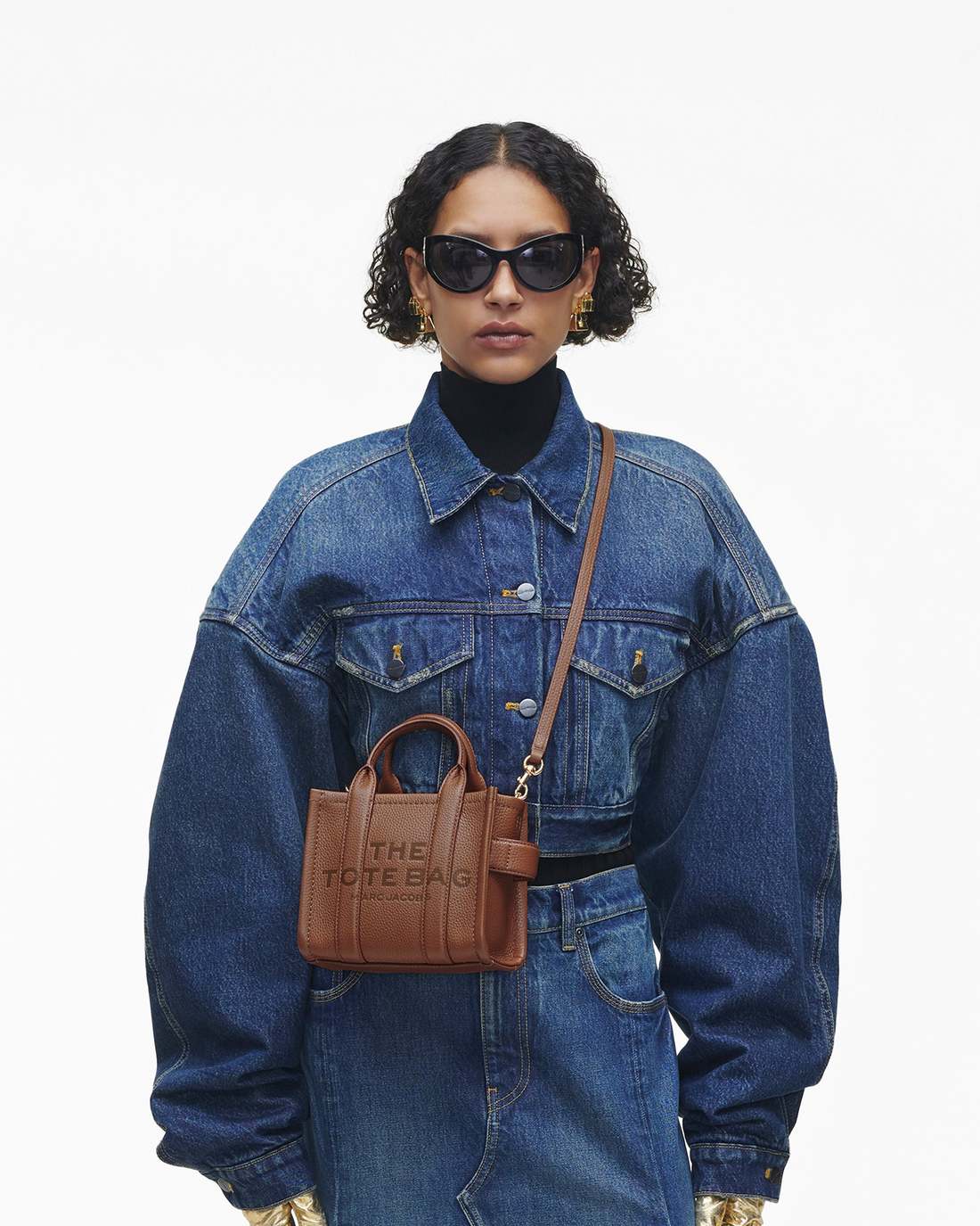 Marc Jacobs Outlet - The Leather Crossbody Tote Bag Argan Oil