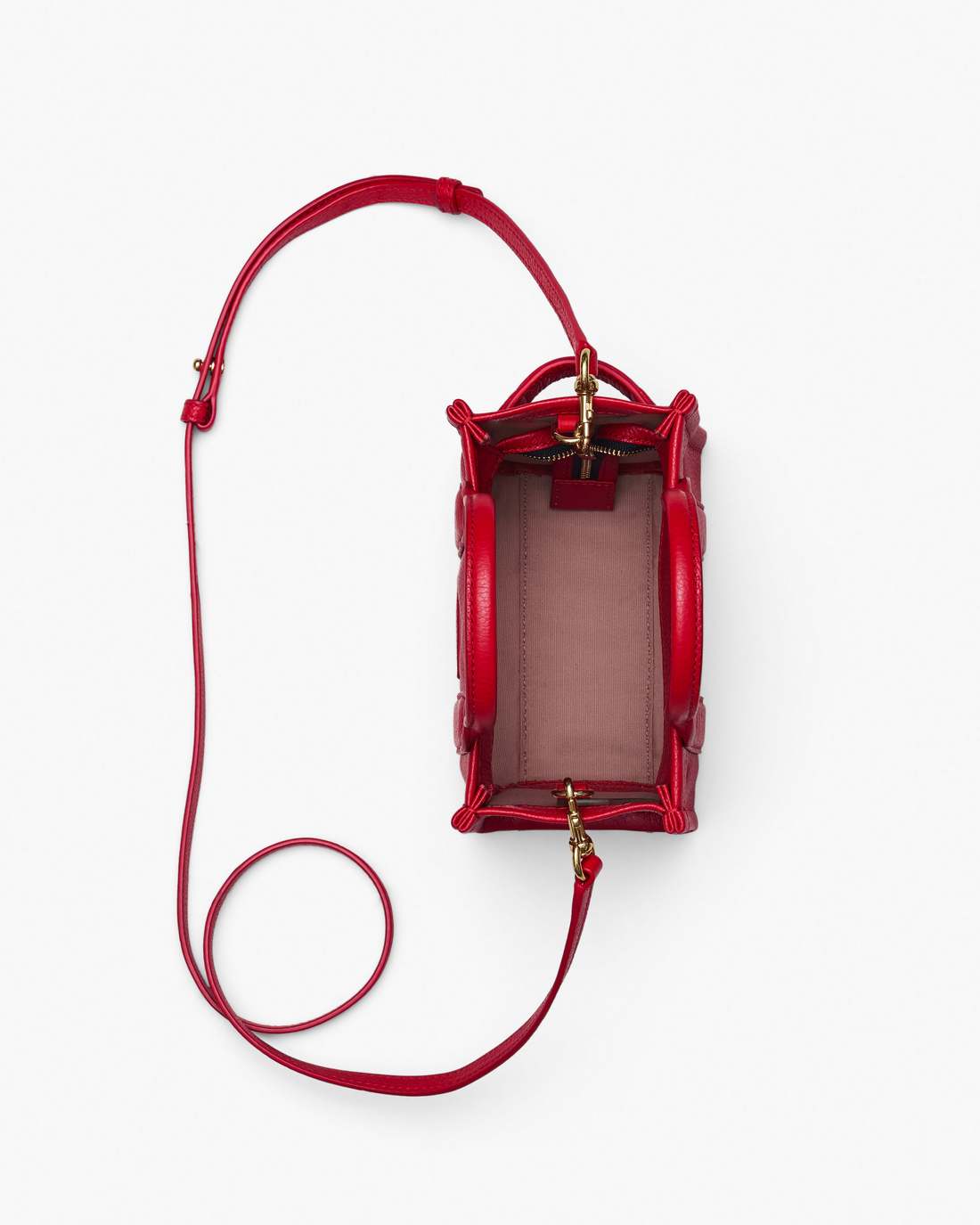 Marc Jacobs New - The Leather Crossbody Tote Bag True Red