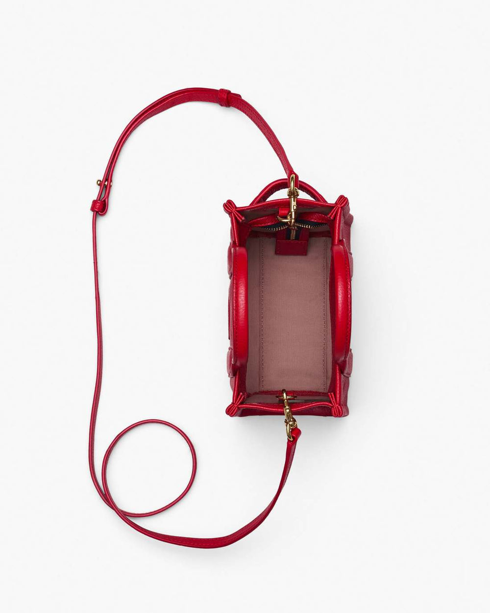 Marc Jacobs New - The Leather Crossbody Tote Bag True Red
