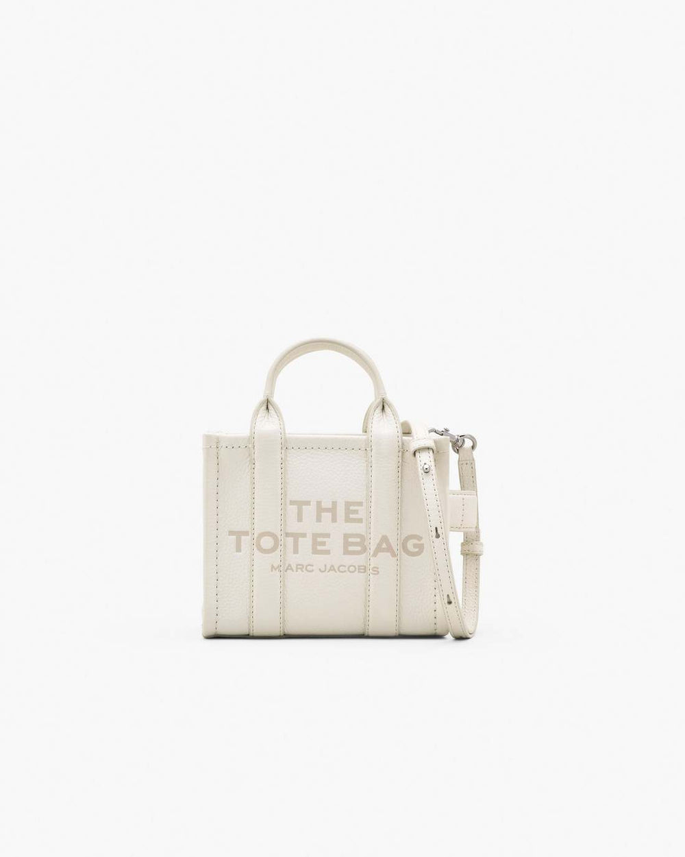Marc Jacobs Online - The Leather Crossbody Tote Bag Cotton/Silver