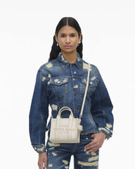 Marc Jacobs Online - The Leather Crossbody Tote Bag Cotton/Silver