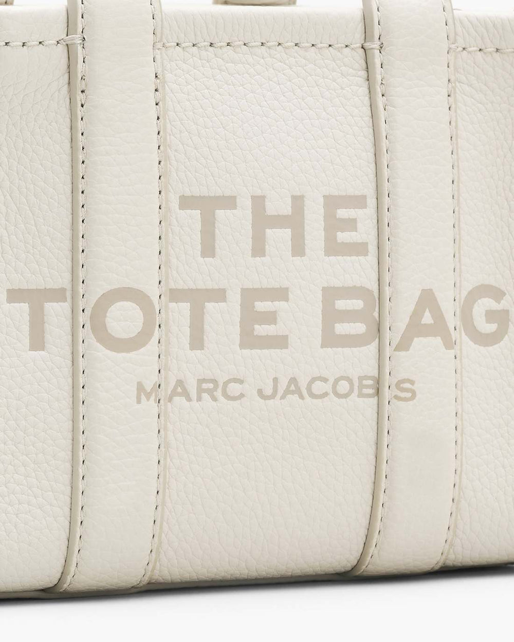 Marc Jacobs Online - The Leather Crossbody Tote Bag Cotton/Silver