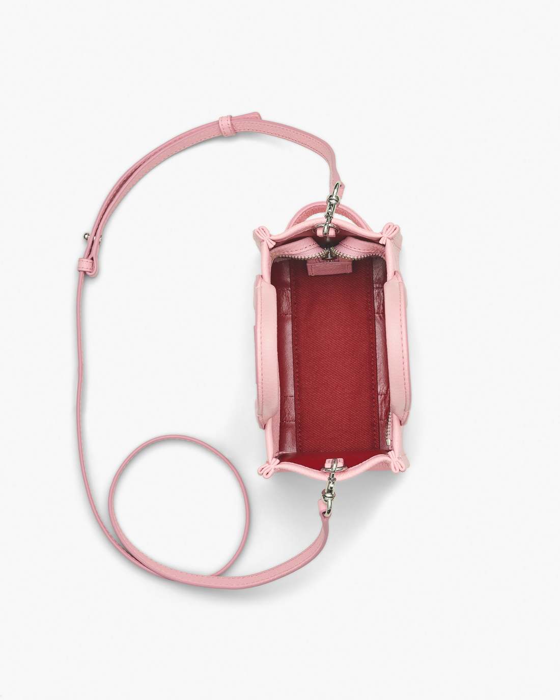 Marc Jacobs Sale - The Leather Crossbody Tote Bag Ribbon Pink
