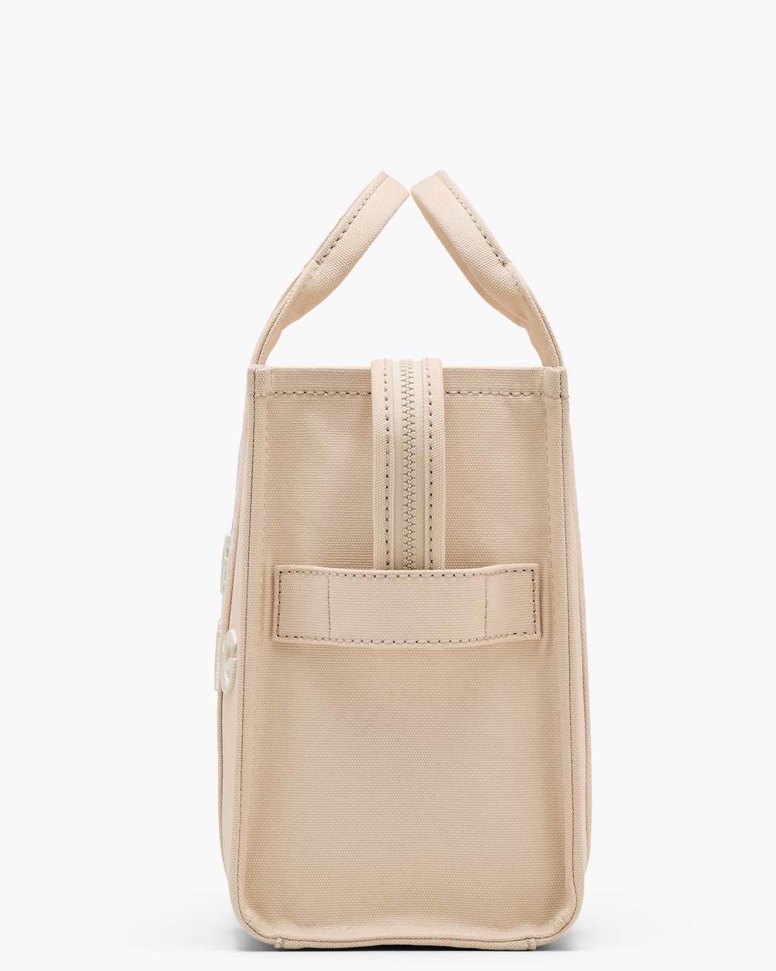 Marc Jacobs Discount - The Daisy Script Canvas Medium Tote Bag Cloud White Multi