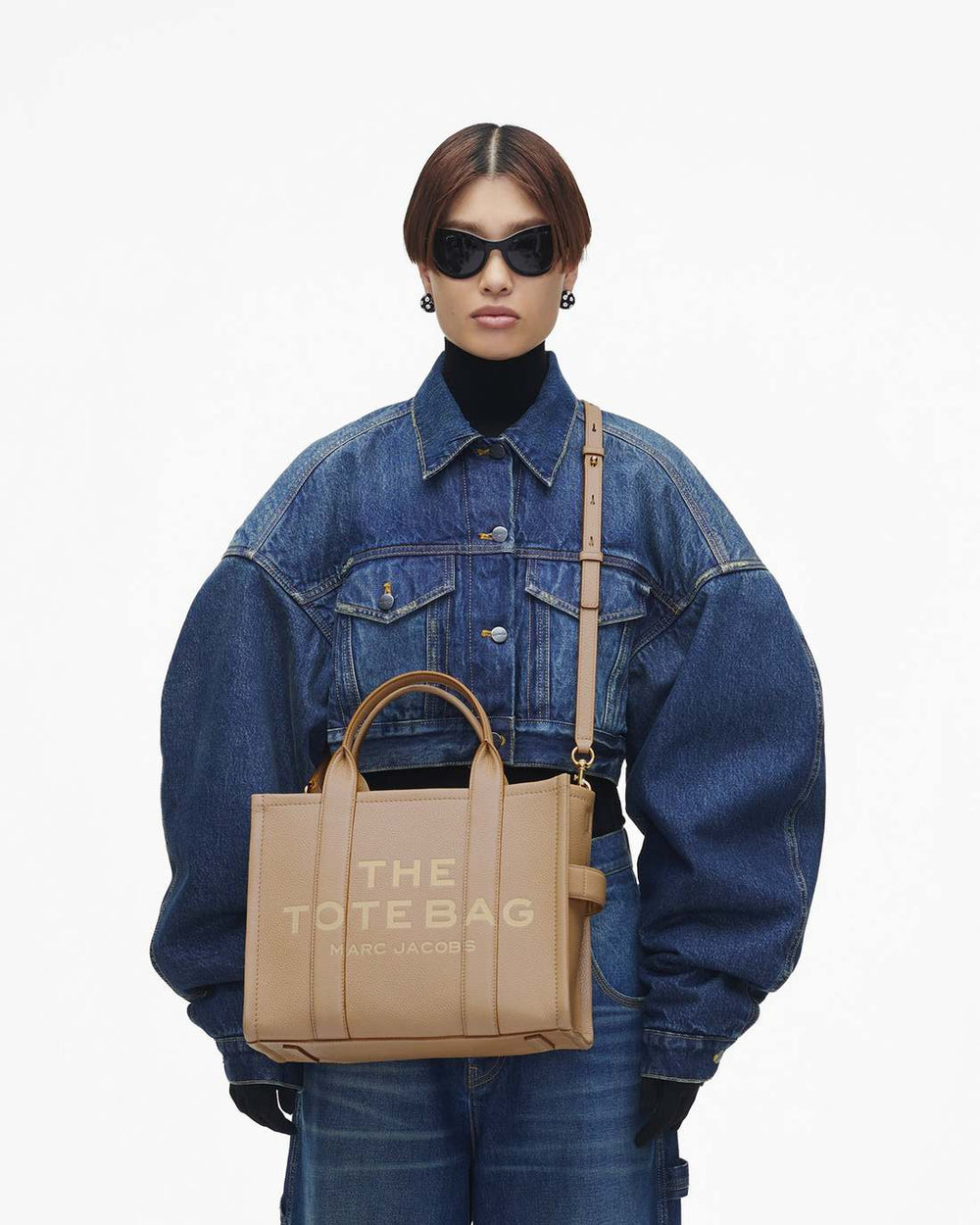 Marc Jacobs Outlet - The Leather Medium Tote Bag Camel