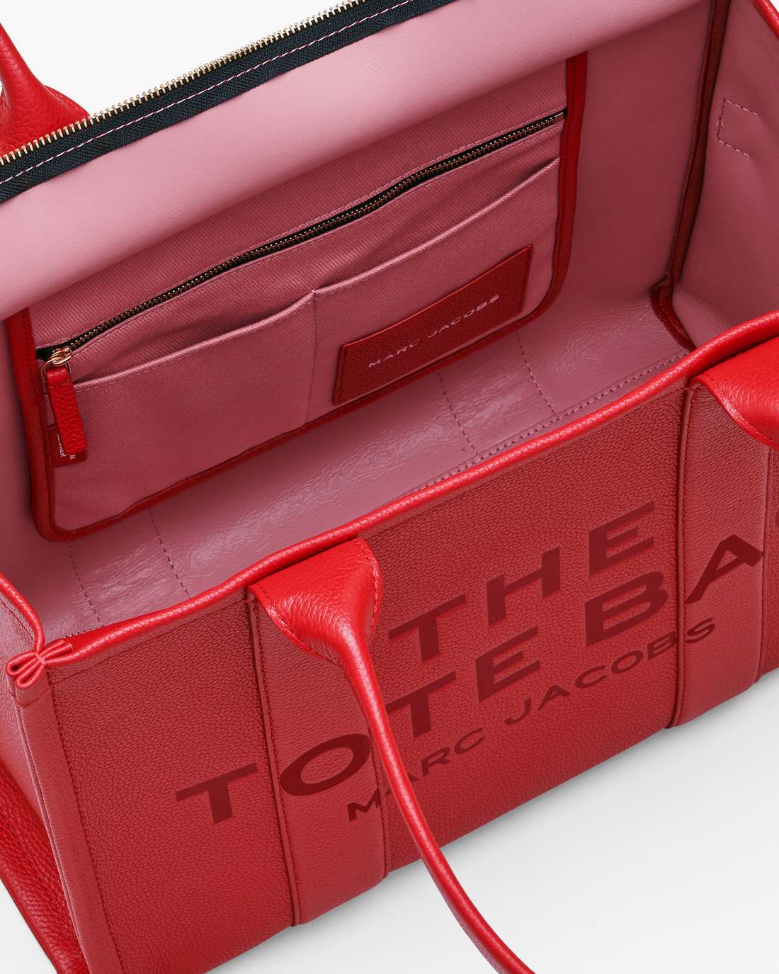 Marc Jacobs New - The Leather Large Tote Bag True Red