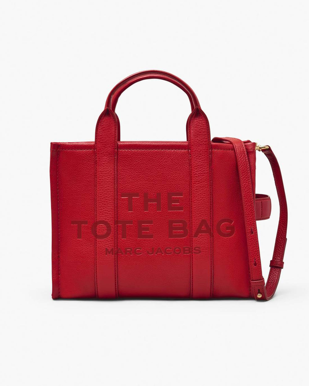 Marc Jacobs Online - The Leather Medium Tote Bag True Red