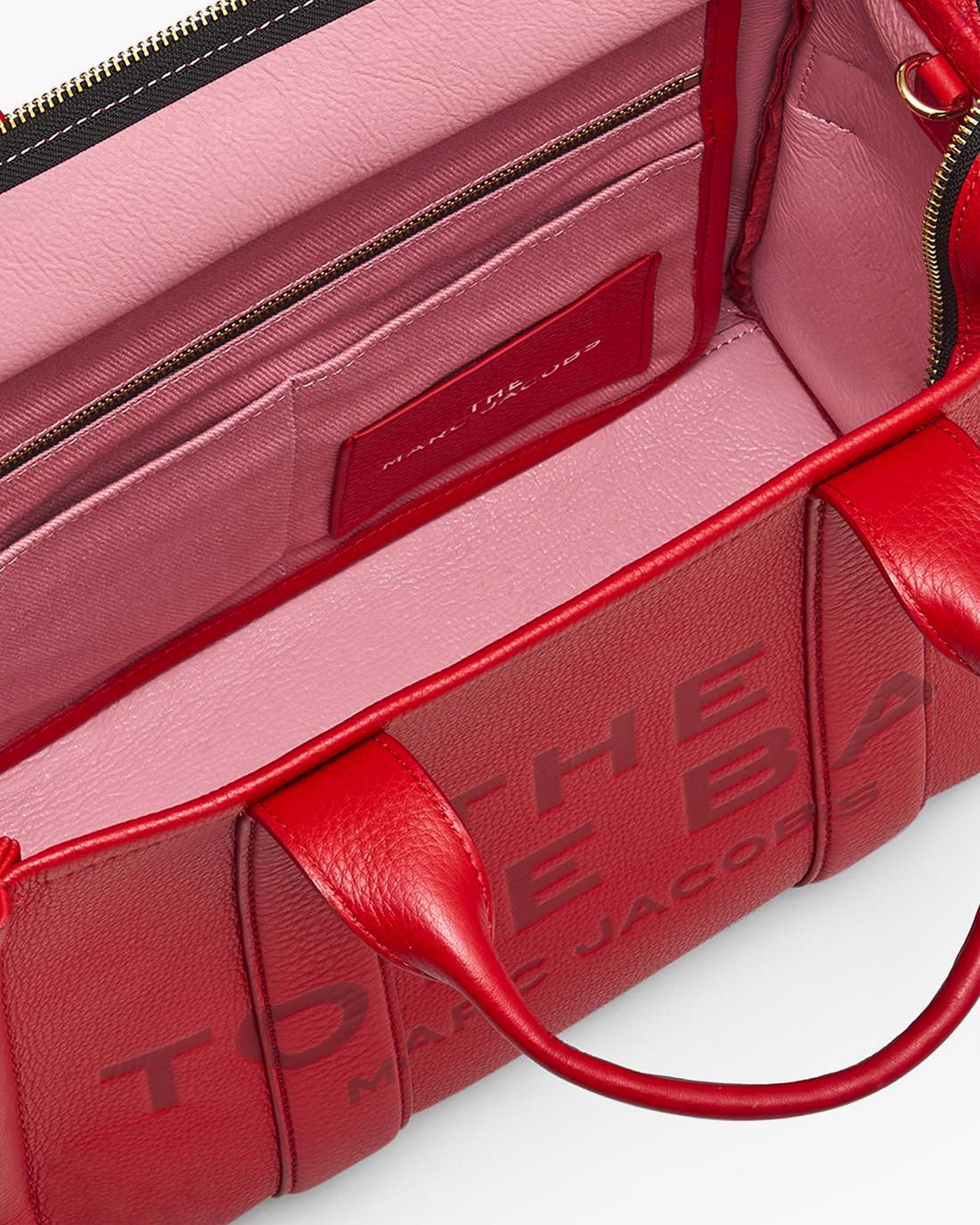 Marc Jacobs Online - The Leather Medium Tote Bag True Red
