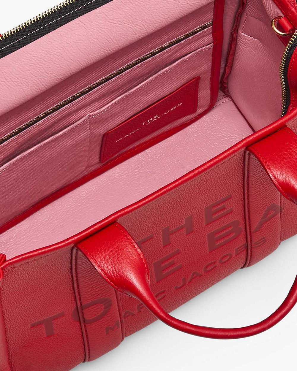 Marc Jacobs Online - The Leather Medium Tote Bag True Red