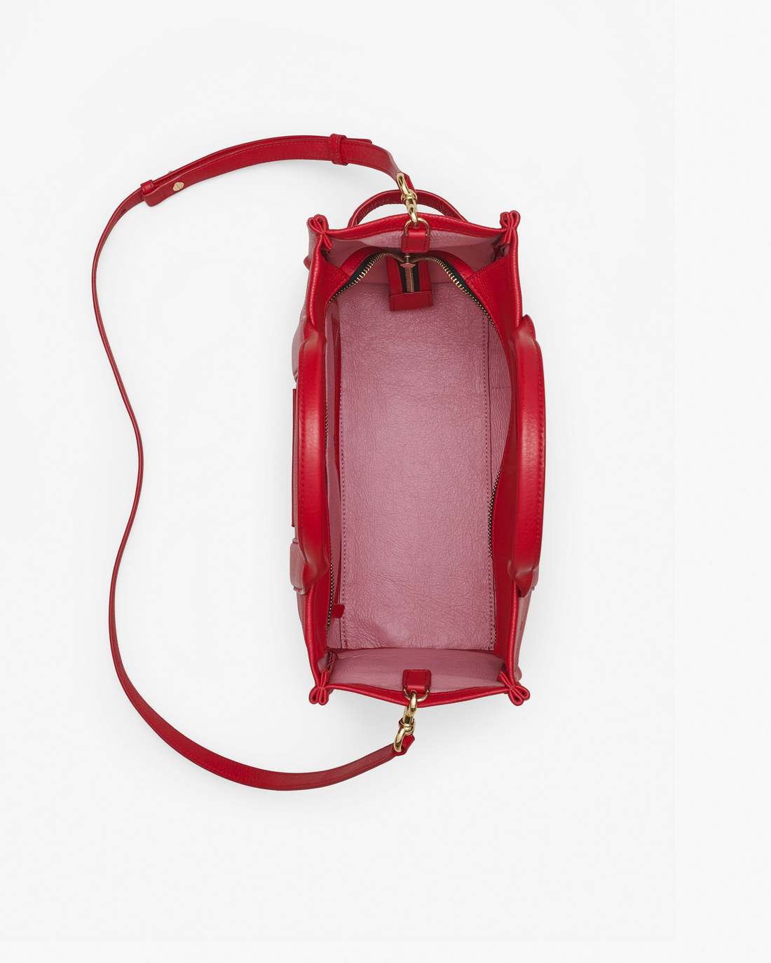 Marc Jacobs Online - The Leather Medium Tote Bag True Red