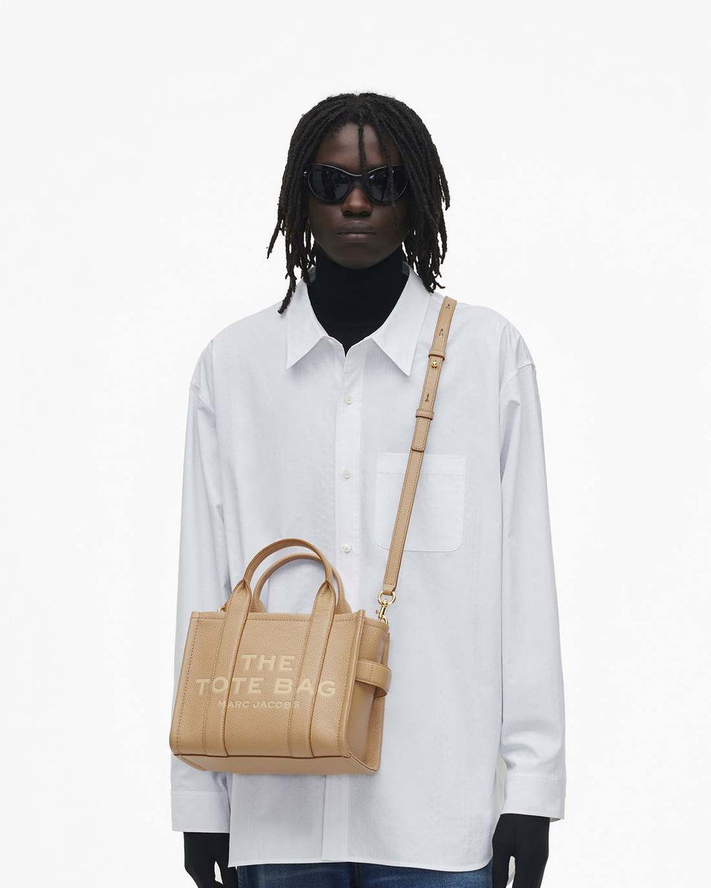 Marc Jacobs Discount - The Leather Small Tote Bag Camel